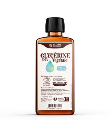 100% Vegetable Glycerine 250 ml Cosmos Natural Planète au Naturel Hair and Body