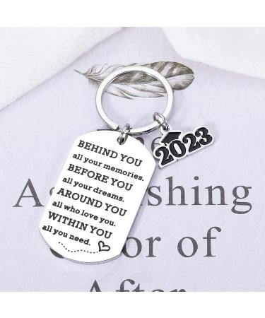 Class of 2023 Graduation Gift Keychain for Him/Her - Inspirational Gift for Students, Medical/Nursing Graduates, Son/Daughter - Ideal for Middle/High School, College, Ph.D., Master Programs - Buy Online on GoSupps.com
