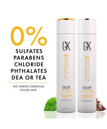 Global Keratin Moisturizing Shampoo and Conditioner Set - 10.1 Fl Oz - Color Treated Hair - Sulfate & Paraben-Free - For All Hair Types - Buy Online on GoSupps.com