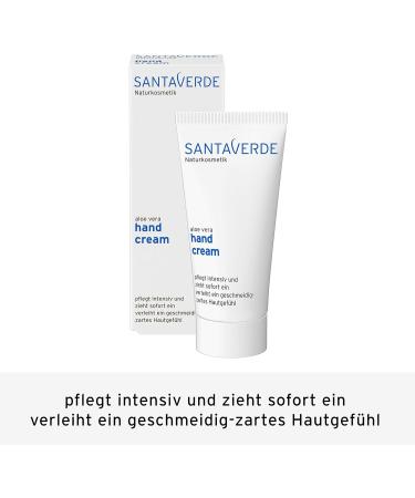 Santaverde Aloe Vera Hand Cream 50ml - Moisturizing Soothing & Organic Skincare | Shop Internationally - Buy Online on GoSupps.com