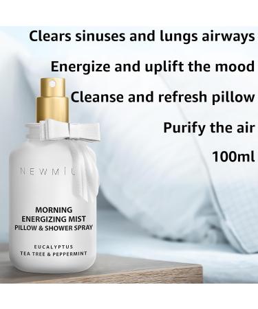Energizing Shower & Pillow Spray Peppermint Eucalyptus Tea Tree Essential Oils Natural Fast Acting Aromatherapy Mist for Relaxation Calming Stress Clear Sinus Cooling Relief Luxury Self Care Gift - Buy Online on GoSupps.com