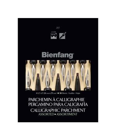 Bienfang Calligraphy Parchment Pad  8-1/2 X 11 in  Assorted Colors  50 Sheets