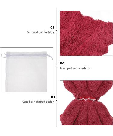Veemoon Adorable Bear Shaped Towel Set - Decorative Washcloth for Face Washing - Buy Online on GoSupps.com