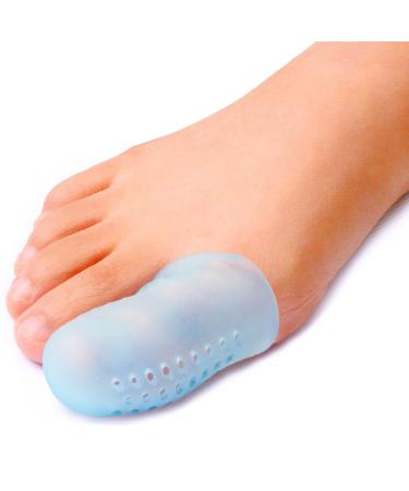 JKcare 12 Pack Breathable Big Toe Protectors Silicone Toe Covers with Holes Gel Toe Caps - Toe Sleeves for Corn Callus Blister Ingrown Toenail and Toe Protection