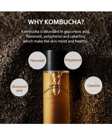 T Else Kombucha Hydro Glow Essence 5.07 fl.oz - Radiant Korean Skincare with Triple Hyaluronic Acid for Dewy Healthy Skin | All Skin Types - Buy Online on GoSupps.com