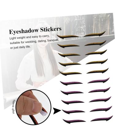 BELLIFFY 20 Pairs Eyeshadow Stickers Glitter Eyeshadow Eyelid Stickers Double Sided Eyelid Eyeliner Paper - Buy Online on GoSupps.com