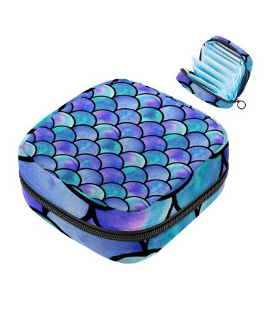 Javenproeqt portable women's binding bags menstrual cup pocket female menstrual pads bags for teenage girls tampons for the first period colorful checkered grid multicolored 02