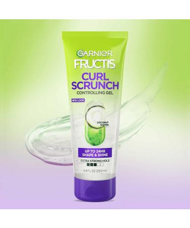 Garnier Fructis Curl Scrunch Controlling Gel 6.8 Fl Oz - 3 Count, 20.40 Ounce - Shape & Shine, Packaging May Vary - Buy Online on GoSupps.com