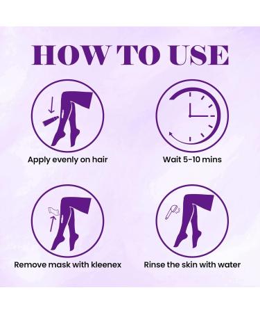 Effective Hair Removal Cream & Turmeric Mask for Arms Bikini Legs Underarms - Painless & Soothing Formula for Men & Women - Buy Online on GoSupps.com