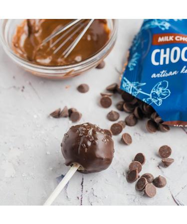 ChocZero Milk Chocolate Chips - No Sugar Added, Low Carb, Keto Friendly, Gluten Free - Perfect for Baking Keto Diet Cookies and Desserts - 14 Ounces (2 Bags) - Buy Online on GoSupps.com