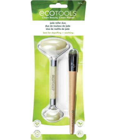 EcoTools Jade Facial Roller and Eye Roller Duo Face Roller & Massager Skincare & Sculpting Tool Reduces Under Eye Puffiness & Dark Circles Eco-Friendly Vegan & Cruelty-Free 2 Piece Set Jade Roller & Under Eye Duo 2PC - Buy Online on GoSupps.com