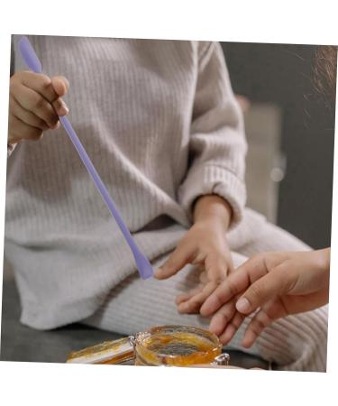 Healeved 3pcs Small Tip Scraper Skincare Tiny Spatula Mini Spatula Silicone Bottle Scraper Violet - Buy Online on GoSupps.com