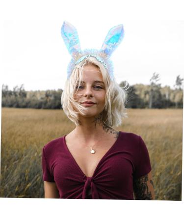 PLAFOPE Rabbit Ear Headband Bunny Ears Hair Clip Party Headband for Women Cartoon Rabbit Headband Party Headband for Adults Rabbit Ear Hairband Pvc Rain Wire. Plastic Floor. Satin Cloth - Buy Online on GoSupps.com