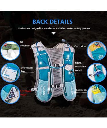 AONIJIE 5L Hydration Backpack Vest with 1.5L Water Bladder - Rose Red | Ideal for Running, Cycling, Climbing, Hiking | Breathable, Lightweight, Multi-Pocket Design - Buy Online on GoSupps.com