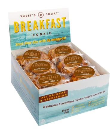 Susie's Smart Breakfast Cookie - Omega-3 and Protein Rich Cocoa Flavor - 63 Ounce (Pack of 18) - Buy Online on GoSupps.com