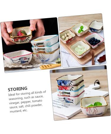 Zerodeko 4pcs Sauce Dish Pasta Plates Dip Bowls Saucer Plates Container for Food Ceramic Dipping Dish Snack Dish Salad Containers Wasabi Sauce Bowls Ceramics Vintage Seasoning - Buy Online on GoSupps.com