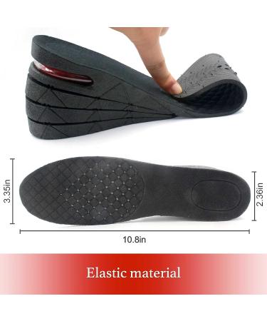 4-Layer Height Increase Insoles - Adjustable 1.2 to 2.95 Inches - Air Cushion Shoe Lifts for Men and Women - Buy Online on GoSupps.com
