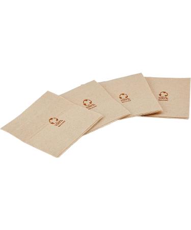Buy MORIGAMI SER22117138 2-Ply Cocktail Napkins - 20x20 100% Natural Kraft - 100 Napkins Ideal for Events & Parties - International Shipping Available - Buy Online on GoSupps.com