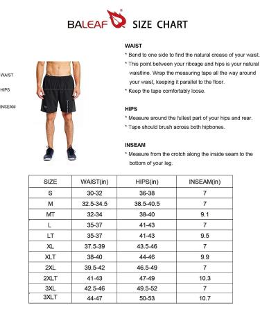 Baleaf Men's 7 Running Shorts with Zipper Pocket - Black, Size Large - Buy Online on GoSupps.com