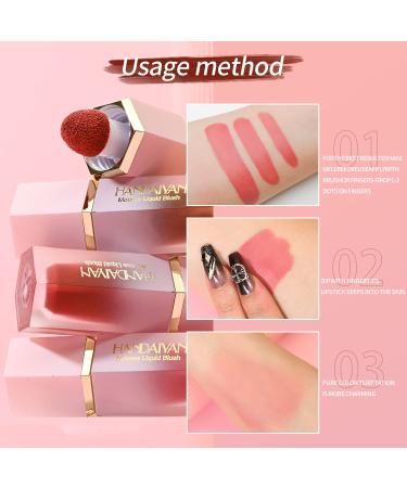 Matte Cream Blush - Soft Lightweight Liquid Blush for Natural Cheeks | Long-Wearing & Smudge-Proof Pink Blusher (1#Love Cake 1 Pack) - Buy Online on GoSupps.com