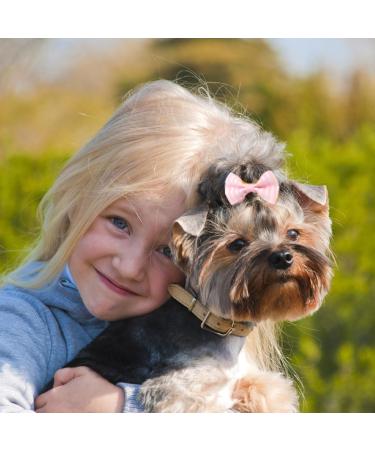 Leeq Dog Hair Grinding Bowknot Rope - 30 pcs Pet Hair Accessories for Long Hair Dogs & Cats - Random Colors - Buy Online on GoSupps.com