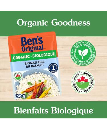 BEN'S ORIGINAL Organic Basmati Rice 240g Pouch - Buy Online on GoSupps.com