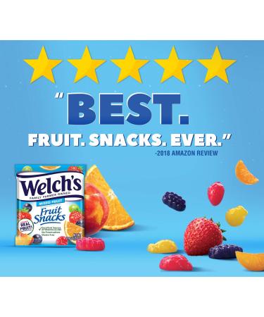 Welch's Fruit Snacks Mixed Fruit 0.9 oz Individual Single Serve Bags (Pack of 40) | Gluten-Free Bulk Pack of Mixed Fruit Snacks - 40 Count - Buy Online on GoSupps.com