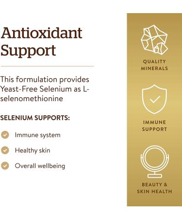Buy Solgar Selenium Yeast-Free 200mcg - 250 Tablets for Immune Support | High-Quality Supplements - Buy Online on GoSupps.com