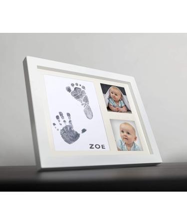 Baby Ink Hand and Footprint Kit - Newborn Handprint Picture Frame for Girls & Boys - Perfect Baby Shower Gift - Safe Clean-Touch Ink Pad for Keepsake Memories (White) - Buy Online on GoSupps.com