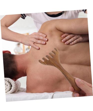 BCOATH Wooden Massage Comb - 5-Tine Body Massager for Easy Relaxation | Creative Wooden Tool for Relaxation & Scraping - Buy Online on GoSupps.com
