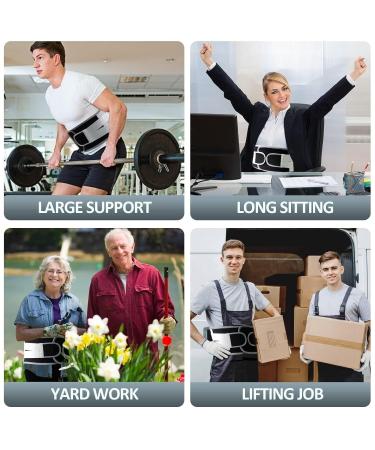 Buy Lumbar Support Belt for Men & Women | Lower Back Brace for Pain Relief Posture Correction & Sciatica - Buy Online on GoSupps.com