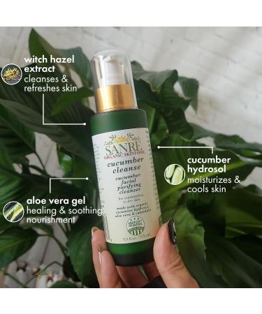 Cucumber Cleanse - USDA Organic Facial Purifying Cleanser for Dry to Combination Skin | Best International Shipping - Buy Online on GoSupps.com