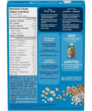 GERBER CEREAL Stage 2 - Mixed Grain Baby Food Cereal 6+ months 227 g 6 Pack - PACKAGING MAY VARY - Buy Online on GoSupps.com