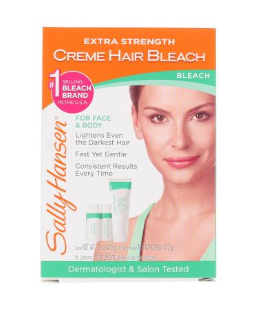Sally Hansen Extra Strength Creme Hair Bleach for Face & Body 1.5 oz (Pack of 3) - Fast & Effective Hair Lightening Solution - Buy Online on GoSupps.com