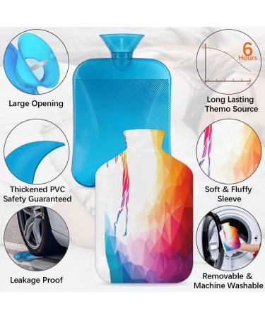 Golf Sportsman Hot Water Bottle with Fluffy Cover - 2L Capacity for Cozy Nights & Pain Relief for Back Neck & Shoulders - Buy Online on GoSupps.com