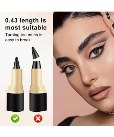 KHDULQ 2 pieces matte quickdrying eyeliner kajal pen waterresistant eyeliner stick pencil for daily makeup longlasting eye makeup for longlasting eye shadow black - Buy Online on GoSupps.com