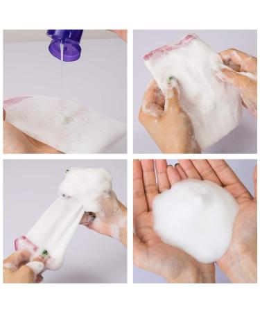 GWHOLE 6 x Soap Bags - Nylon Soap Pouches for Residues | Perfect for Facial Cleansers & Foaming - Buy Online on GoSupps.com