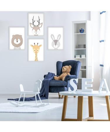 Marveligts 6 Set DIN A4 Posters | Children s Room Wall Art | Baby Room Decor | Grey Posters for Young Girls (Unframed) - A4 Size 21x29.7cm - Buy Online on GoSupps.com