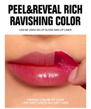 Peel Off Lip Stain Set | Waterproof Long-Lasting Lip Tint for Women & Girls - 3 Colors - Buy Online on GoSupps.com