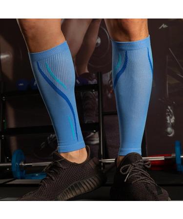 Calf Compression Sleeve for Men & Women - Pain Relief Muscle Recovery Shin Splints & Varicose Veins - L/XL Black - Buy Online on GoSupps.com