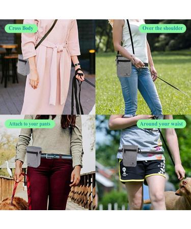 VANNMESTER Dog Treat Pouch for Training Hands-Free Dog Walking Bag Fanny Pack Pet Snack Bag Dog Treat Bag Built-in Poop Bag Dispenser Adjustable Belt-Black - Buy Online on GoSupps.com