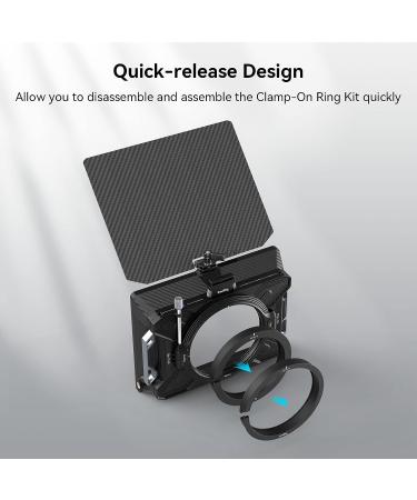 SmallRig Clamp-On Ring Kit (80/85-95mm) for Star-Trail and Mini Series Matte Box - Compatible with Models 3196, 3575, and 3680-3654 - Buy Online on GoSupps.com