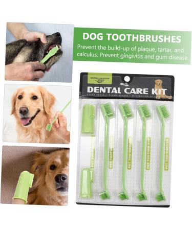 CIYODO 1 Set Pet Toothbrush Dog Mouth Cleaning Tool Dog Chew Toothbrush Dog Toothbrush and Toothpaste Pp - Buy Online on GoSupps.com