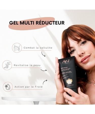 AYV Cosmetics - Cryo Sculpt Multi-Reducing Gel - Ultra Firming Body Treatment - Anti-Cellulite - Stomach-Buttocks-Thighs-Hips-Arms - 100% MADE IN FRANCE - 200 ML - Buy Online on GoSupps.com