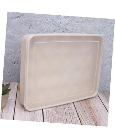 Hohopeti 24 Plastic containers Plastic pallets Fridge Egg Holder Egg Holder with lid Egg Tray Food Straw Beige 31.5X23.5CM - Buy Online on GoSupps.com