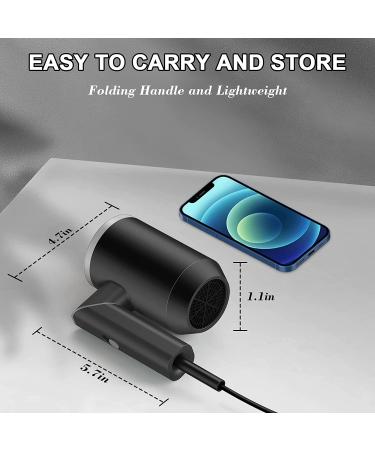 Pahetawa 1800W Travel Hair Dryer with Ionic Technology Compact & Lightweight Blow Dryer for Frizz-Free Hair Care at Home or On-the-Go (Black) - Buy Online on GoSupps.com