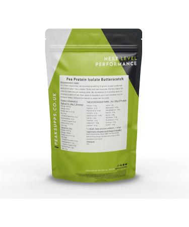 Pea Protein Isolate Powder - Butterscotch 3kg | Gluten Free Vegan | Plant Based Dairy Free - Buy Online on GoSupps.com