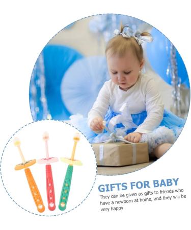 FOYTOKI Kids Toothbrush Set - 3 Pack Children's Tooth Cleaning Brushes for Optimal Oral Care - Buy Online on GoSupps.com