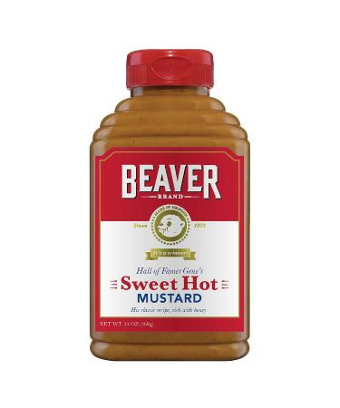 Beaver Sweet Hot Mustard 13 Ounce Squeeze Bottle Sweet Hot 13 Ounce (Pack of 1)