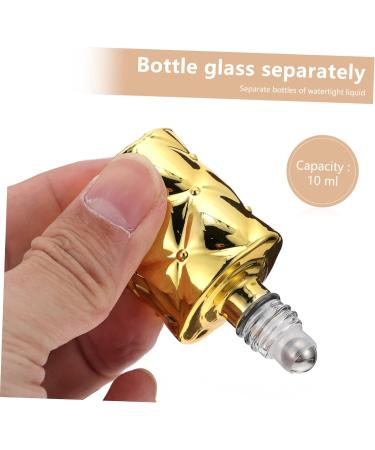 Mikinona 2pcs Perfume Bottle Essential Oil Storage Bottles Aromatherapy Roller Bottle Metal Roller Ball Tube Perfume Mini Refillable Bottles Empty Bottle Travel Portable Glass - Buy Online on GoSupps.com